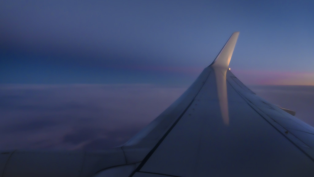 Moonlight and Sunset from 14F by taffy