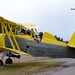 Yellow Biplane  by bjywamer