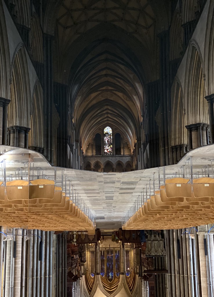 Inside Salisbury Cathedral  by judithmullineux