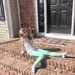 Everyday after school she races home on her bike and just waits for me on the front porch to slowly catch up by mdoelger
