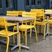 Empty chairs and empty tables 3 by 4rky