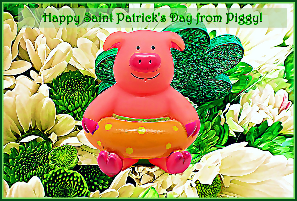 Happy St. Patrick's Day from Piggy! by olivetreeann