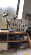 20th Mar 2020 - Changed the sign and cleared a desk in my office for her!