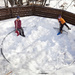 Shovelling out the trampoline pit by kiwichick
