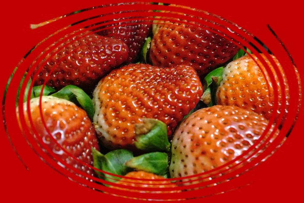 a bowl of strawberries by quietpurplehaze