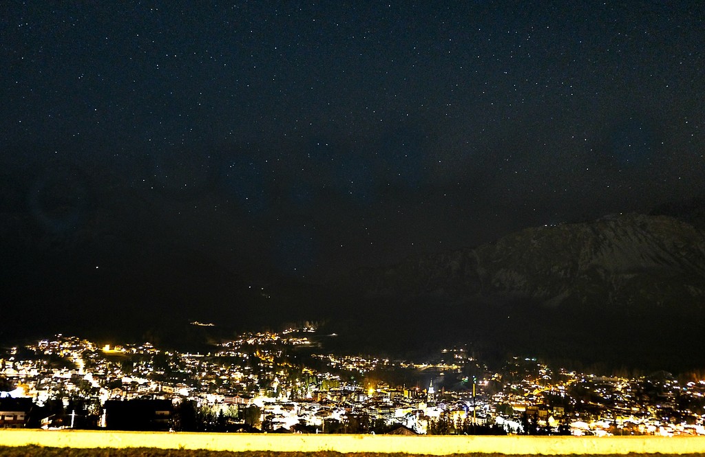 Village under the stars by caterina