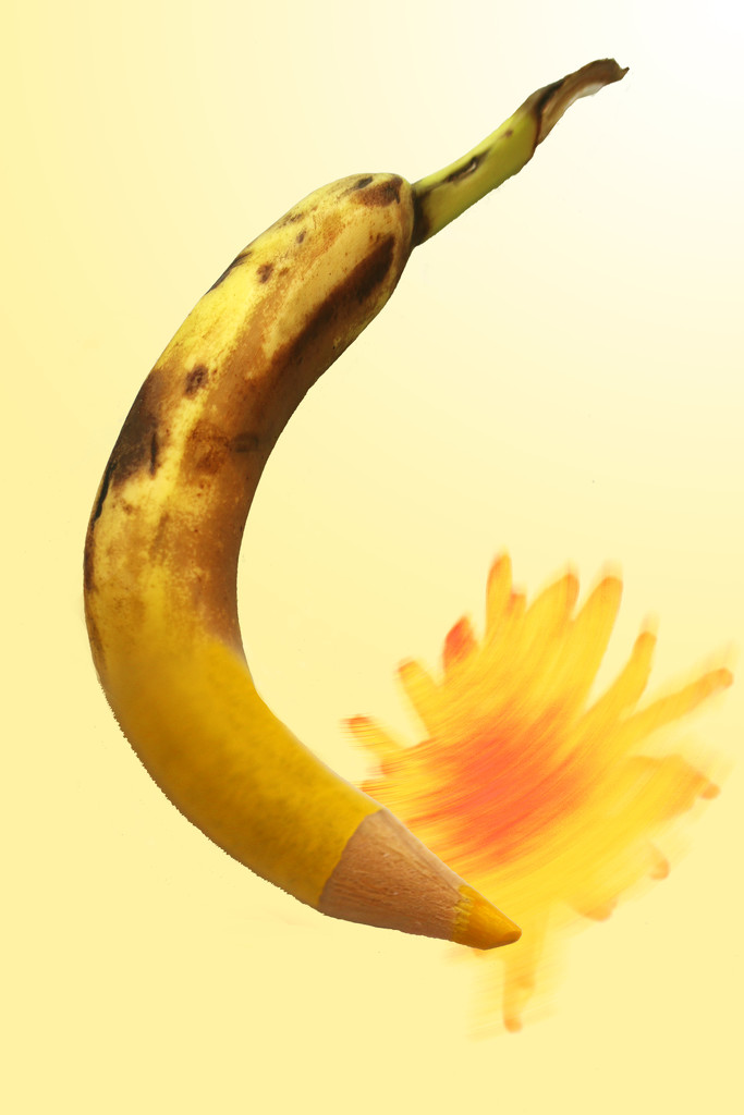 Banana-pencil by ingrid01