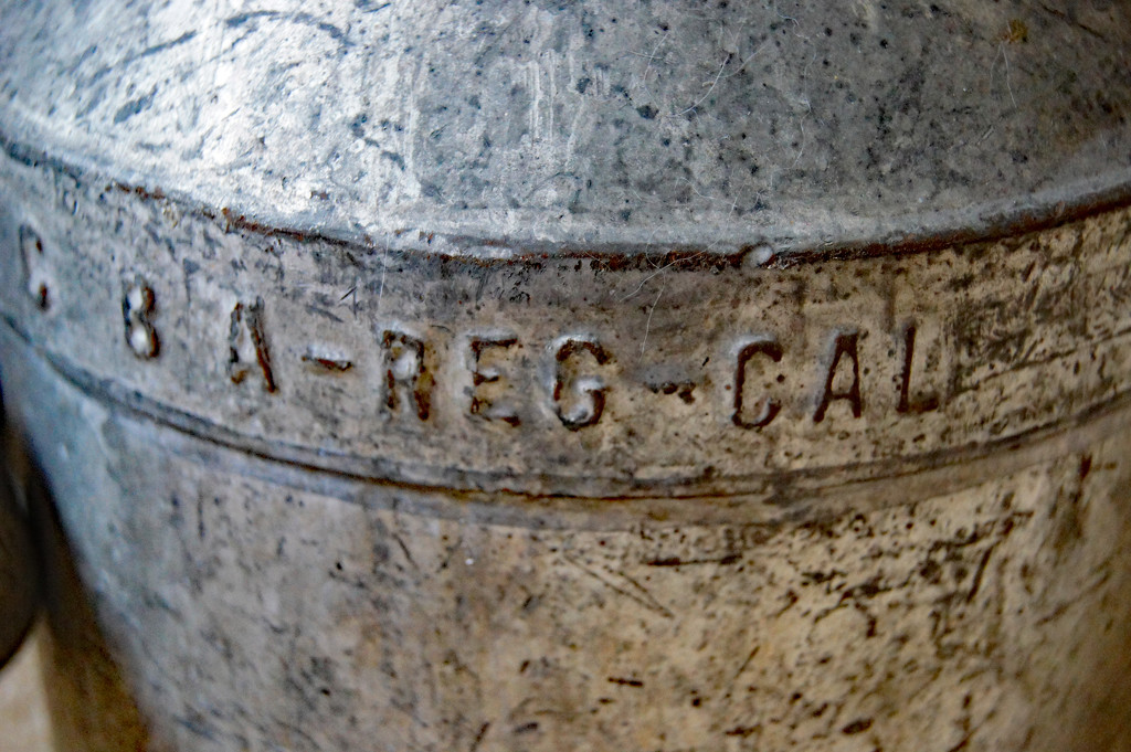 Antique milk can by larrysphotos