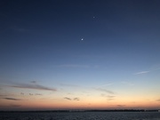 29th Mar 2020 - Moon at sunset over the Ashley River, Charleston