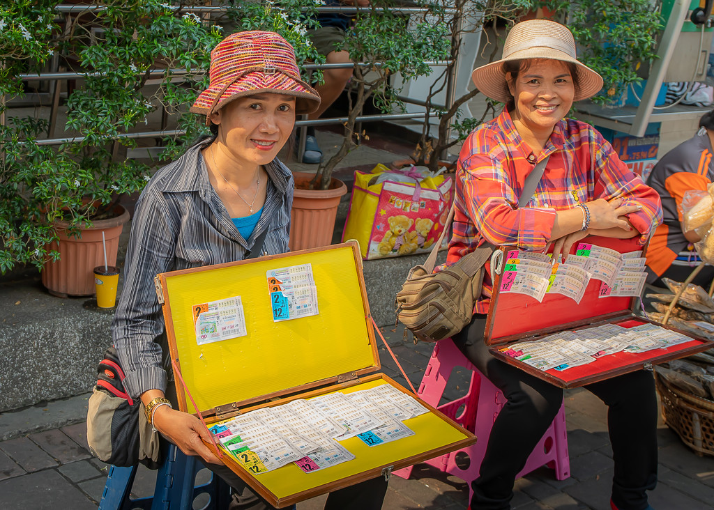 National Thai Lottery Ticket Sellers by lumpiniman