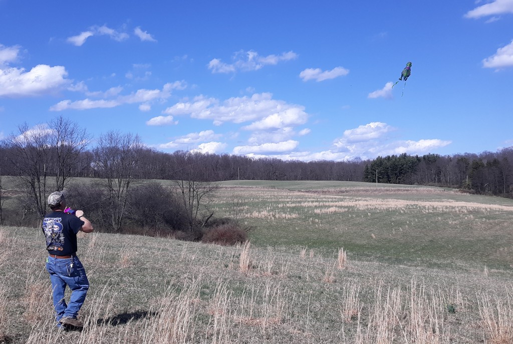 Flying a Kite by julie