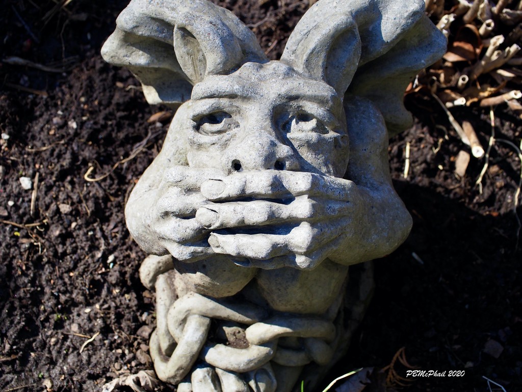 My Gargoyle is Trying to Stop COVID-19 by selkie