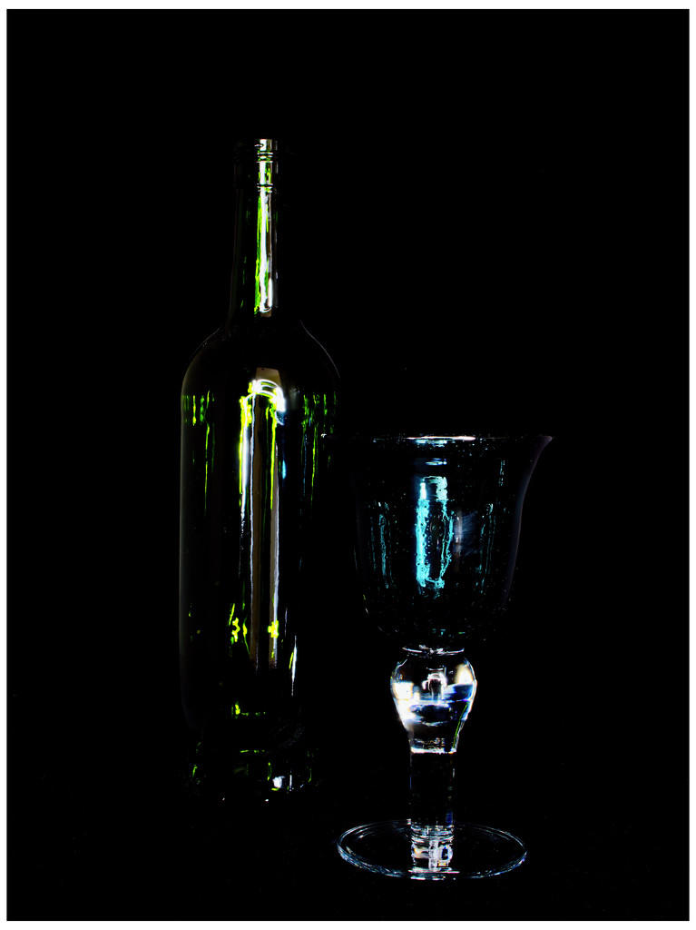 Green Bottle + Green Glass by jon_lip