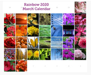 1st Apr 2020 - Rainbow Calendar
