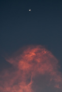 31st Mar 2020 - Sunset, clouds and moon