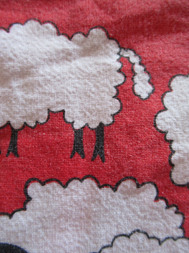 red and white sheep by anniesue