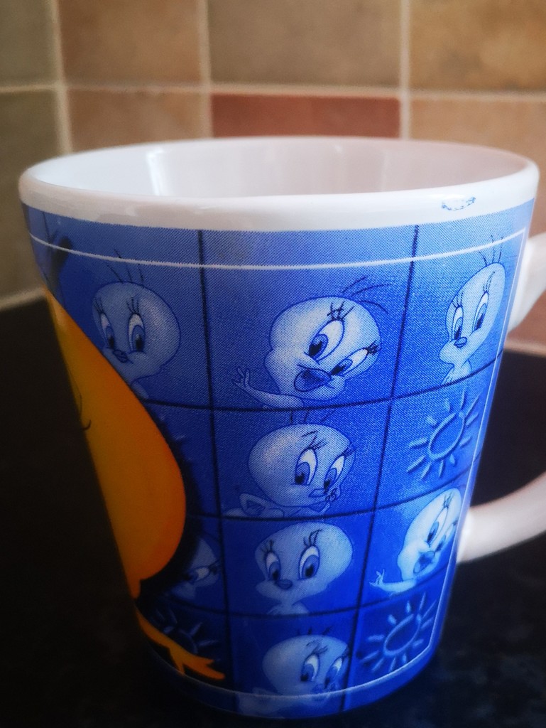 Tweety Mug ~ blue by plainjaneandnononsense