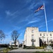 Union flag outside Walthamstow Town Hall by boxplayer