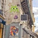 A heart with a A above a space invader.  by cocobella
