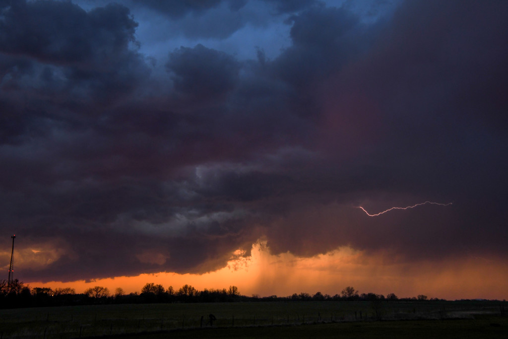 Stormy Kansas Evening by kareenking