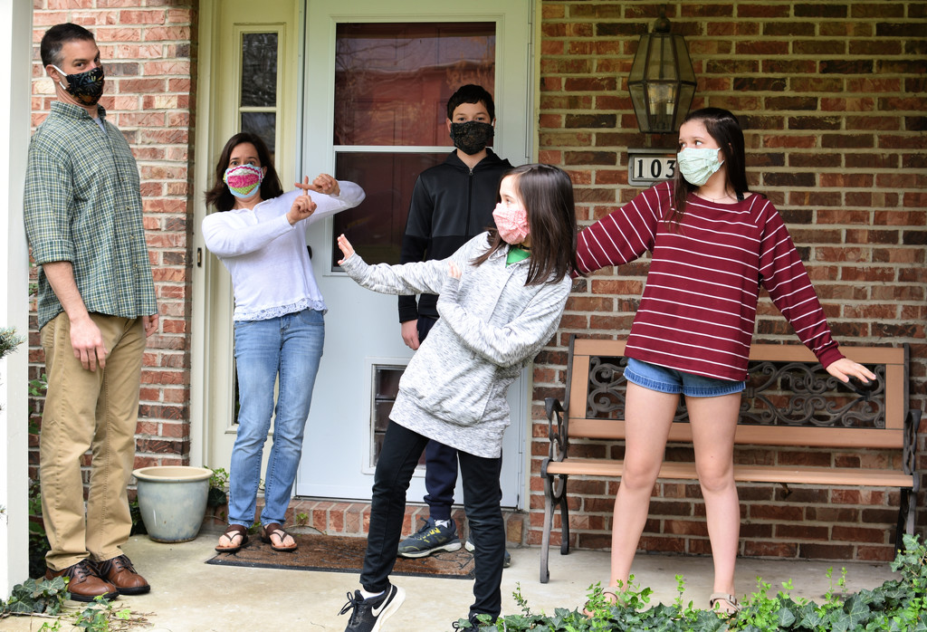 Awkward Quarantine Family Photo by alophoto