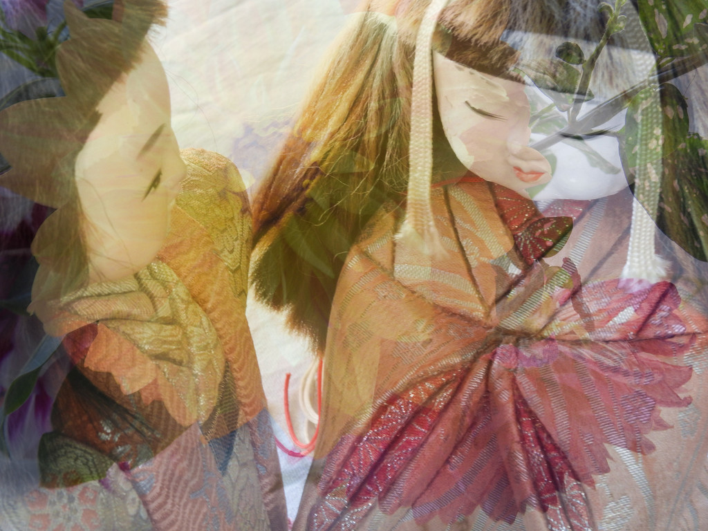 Day 12 Japanese dolls - Double exposure by jeneurell