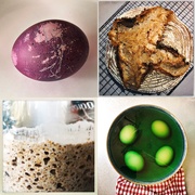 13th Apr 2020 - Easter eggs and sourdough