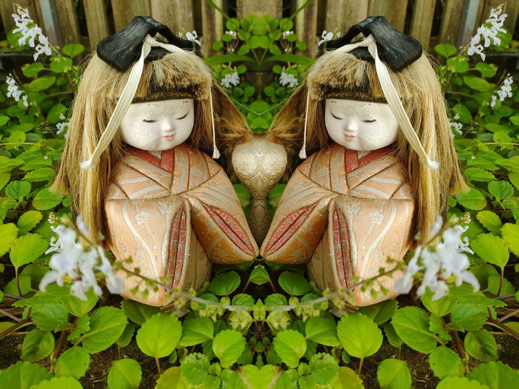 Day 23 Japanese dolls - twins by jeneurell