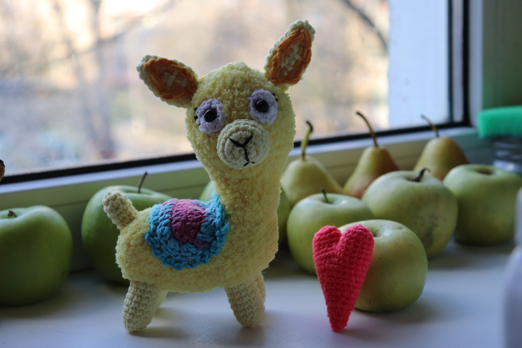 Crocheted Llama. by nyngamynga