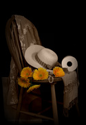 28th Apr 2020 - hat, daisies, shawls and... toilet paper?