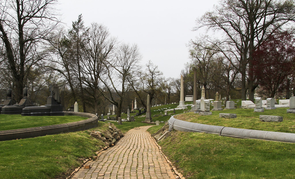 Walkway at Allegheny Cemetery by mittens