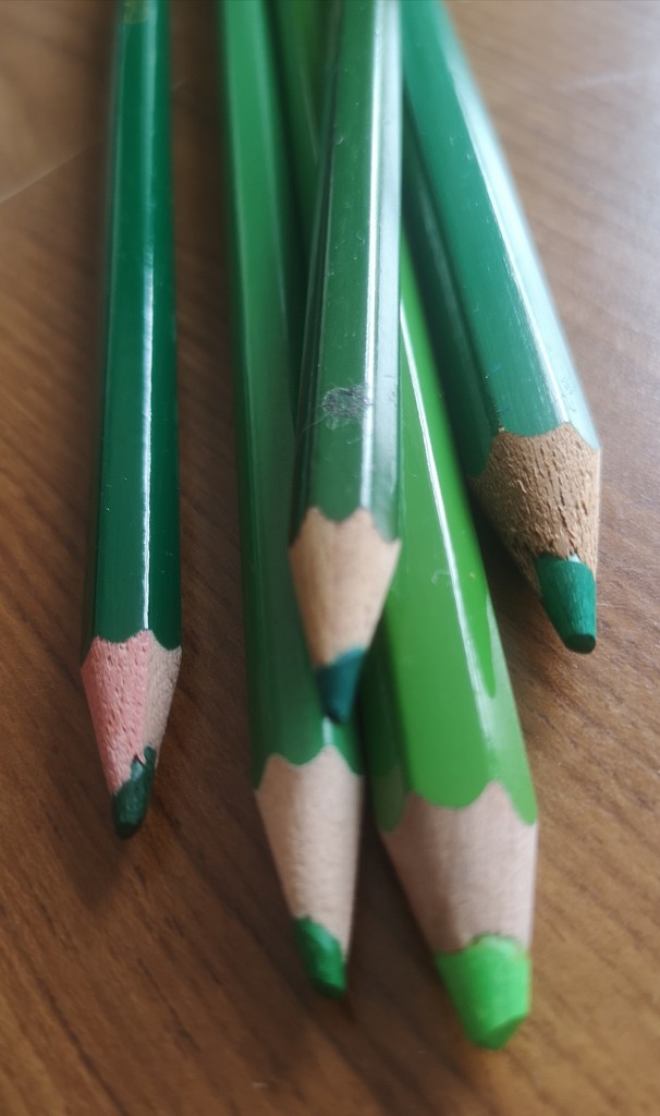 Crayons ~ green by plainjaneandnononsense