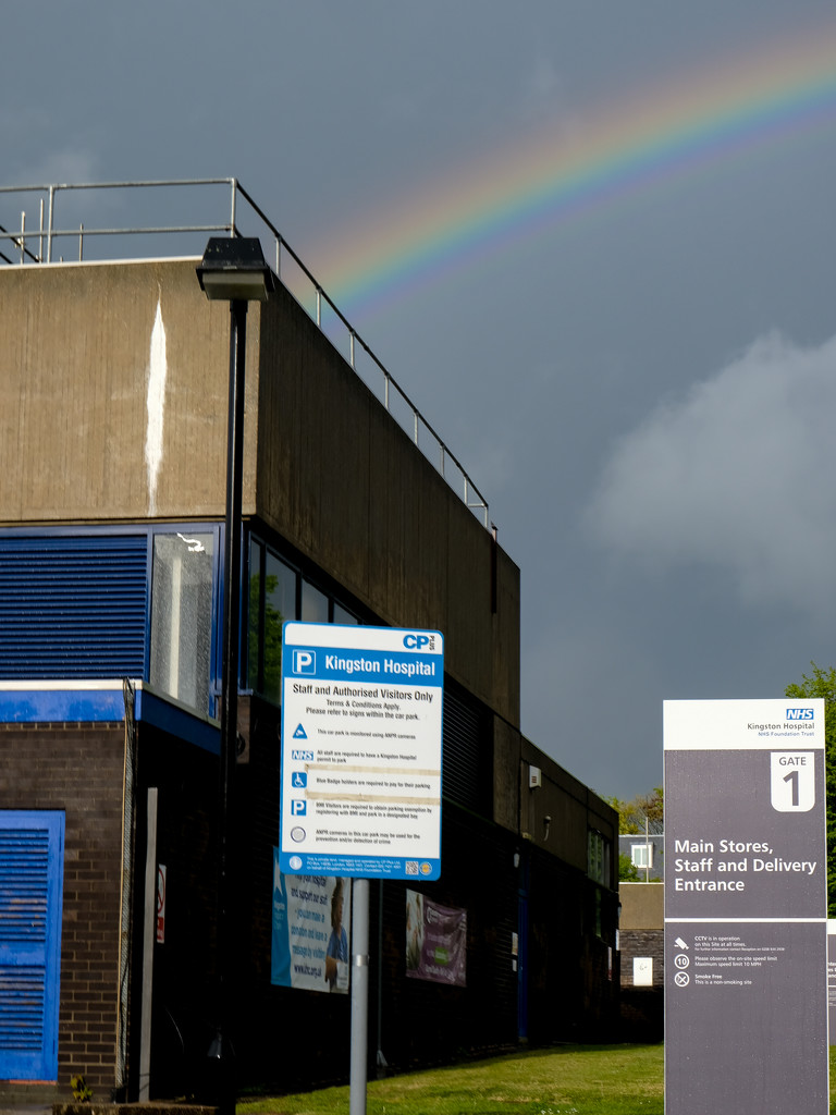 Rainbow over Hospital by 365nick