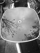 3rd May 2020 - Patio Table Reflection ~ B&W