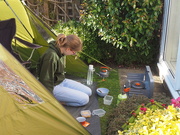3rd May 2020 - Anna Camping in the Garden