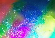 30th Apr 2020 - Glowing rainbow bubble