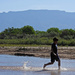 Running in the Rio Grande, Albuquerque, New Mexico, USA by janeandcharlie