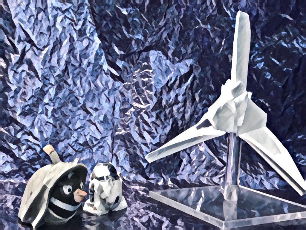 Lambda shuttle Star Wars: Origami  by jnadonza