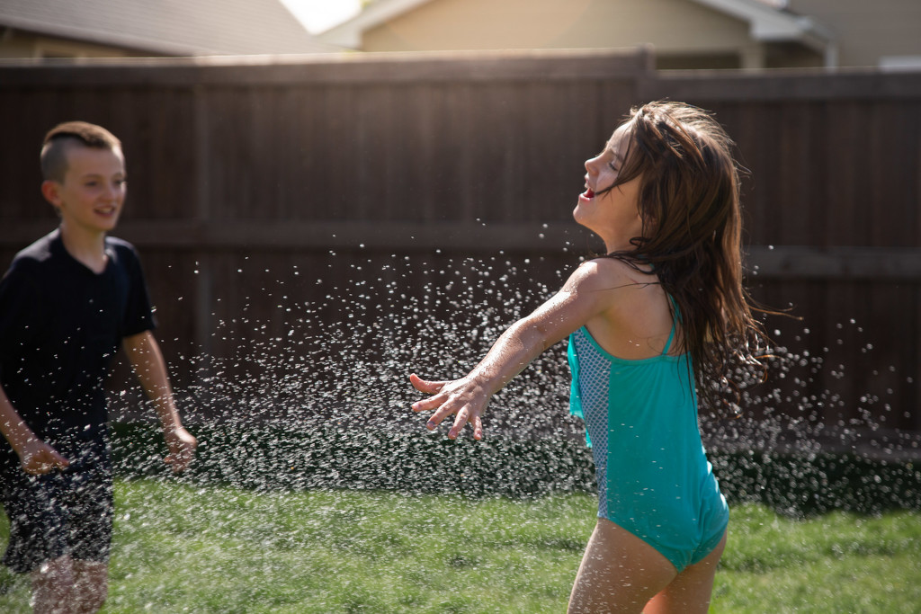 Running in the Sprinklers by tina_mac
