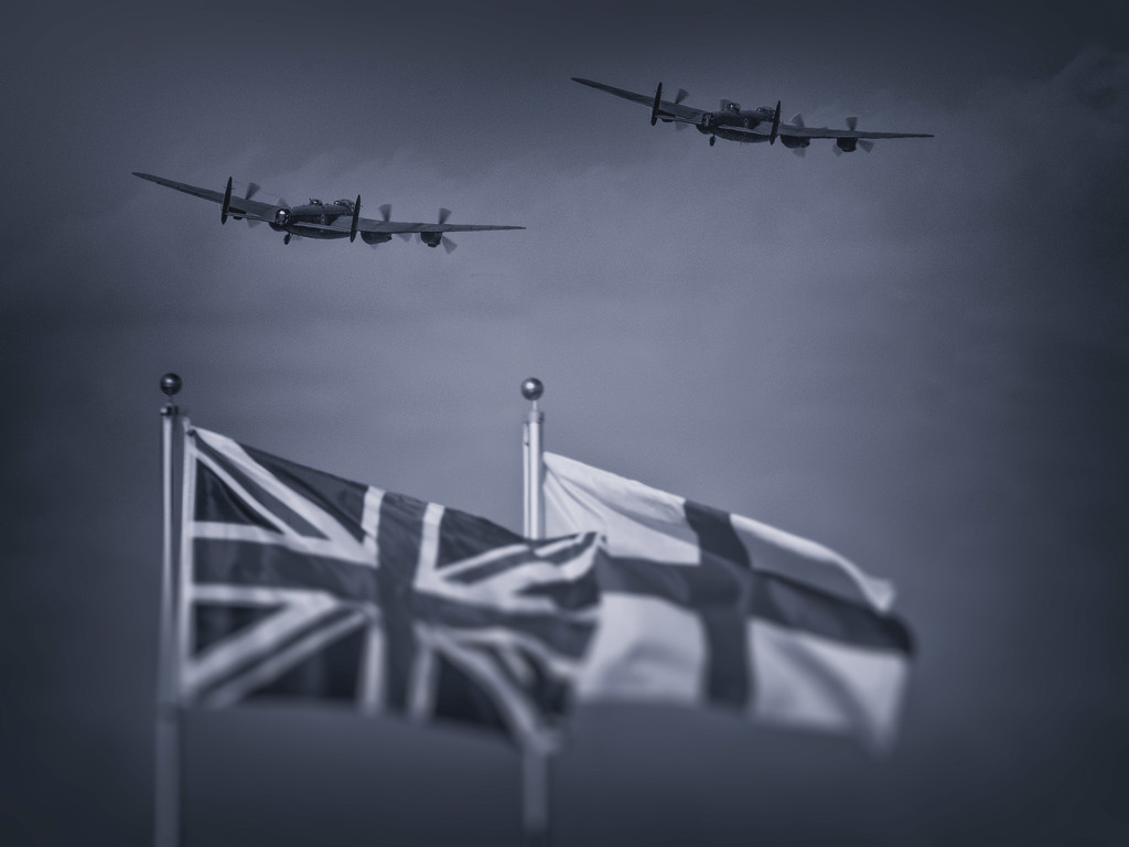 Avro Lancasters  by gamelee