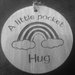 Wooden Pocket Hug ~ b&w by plainjaneandnononsense