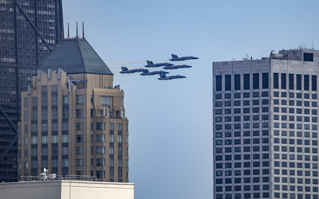 Blue Angels Flyover  by taffy