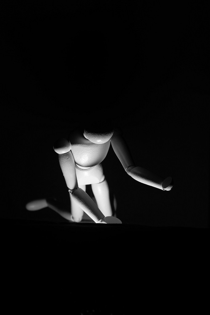 Mannequin light study - Light from Below by granagringa