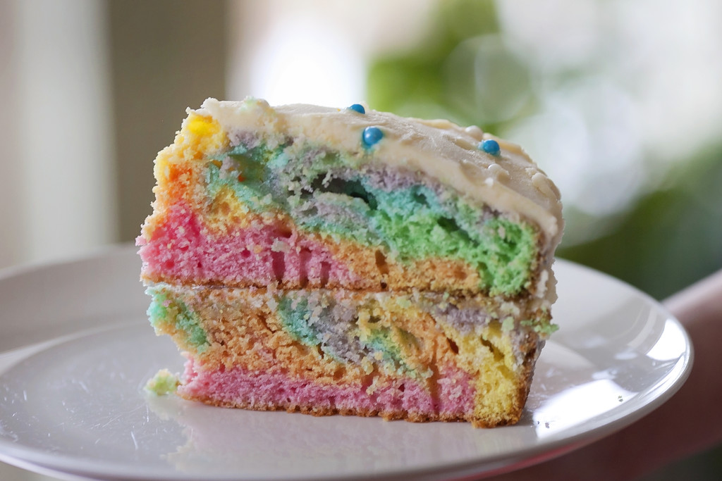 Rainbow cake by kiwichick