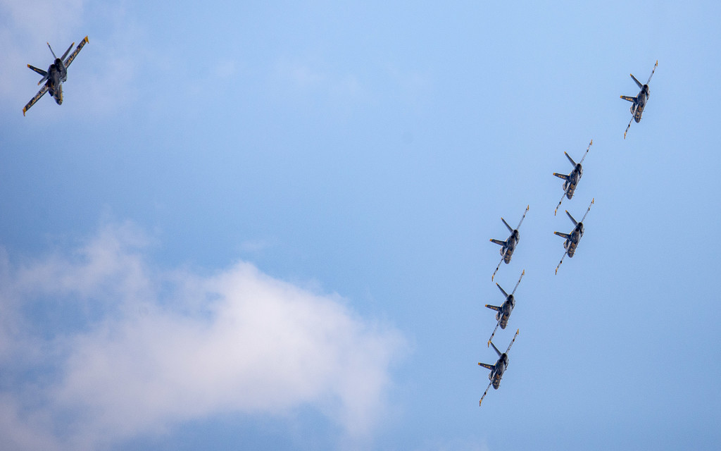 Blue Angels Flyover #2 by taffy