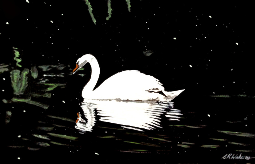 Swan (painting) by stuart46