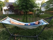 1st Jun 2020 - it’s taken a week for her to get in the hammock by herself