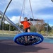 Boy on a swing by kjarn