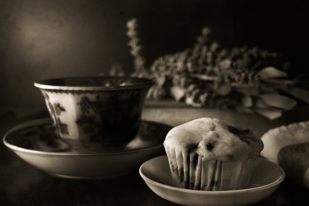 Time for a muffin bw by jernst1779