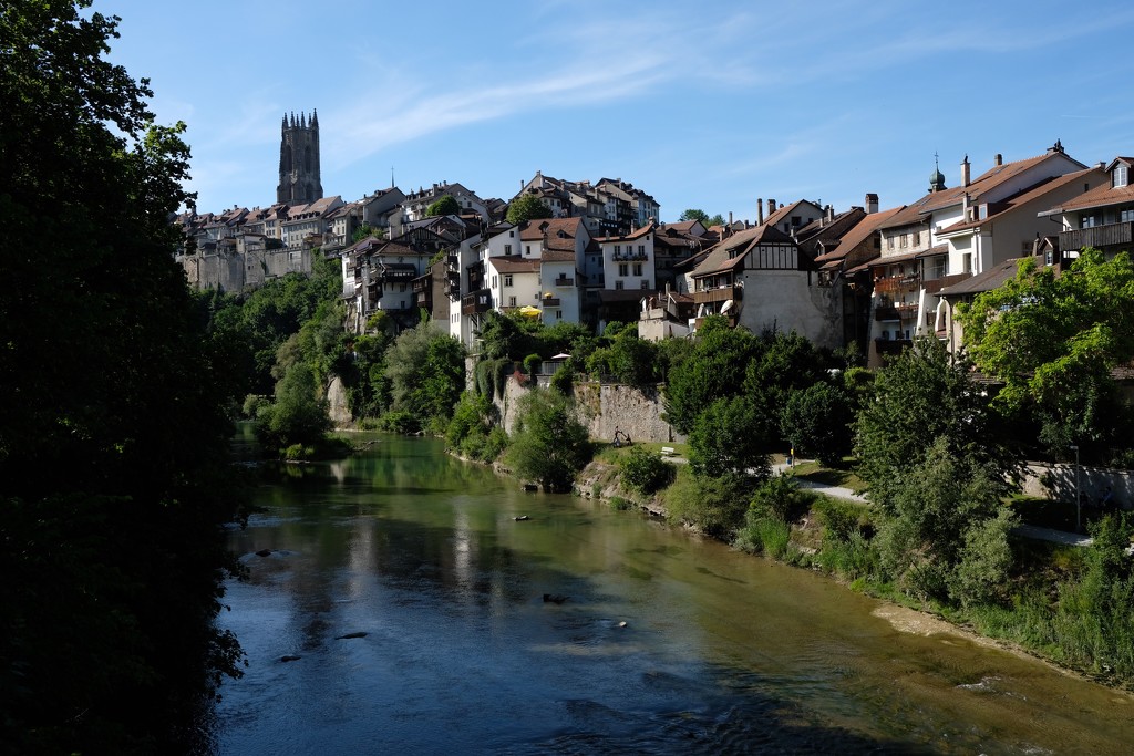 Fribourg and the Sarine River  by vincent24
